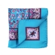 silk turquoise pocket square